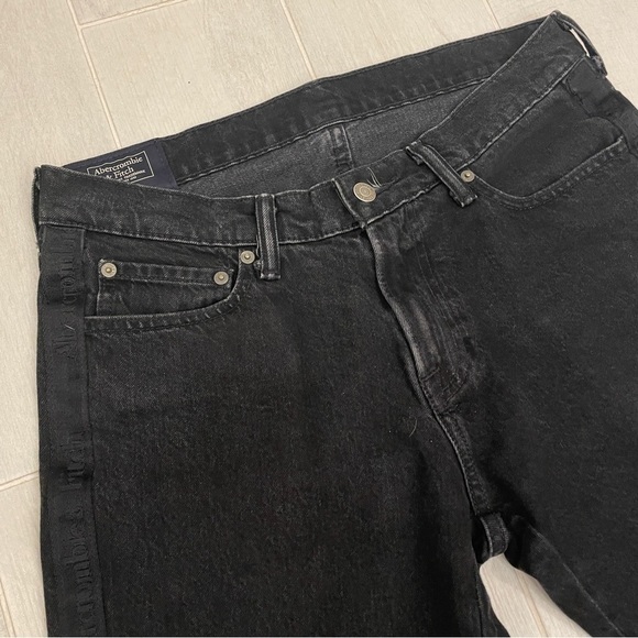 Abercrombie & Fitch Black Langdon Skinny Stretch Jeans 31x30 - Picture 2 of 5